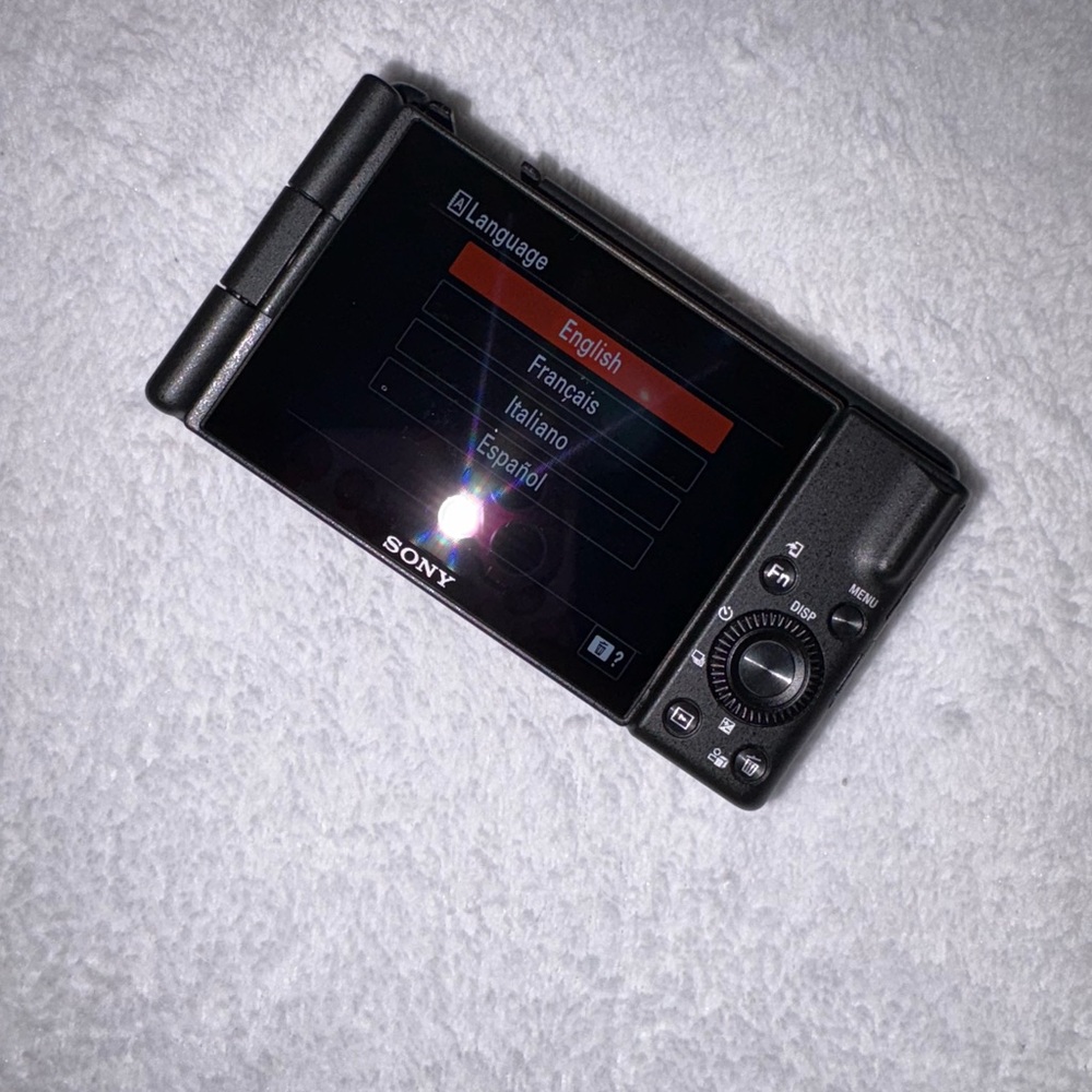 SONY ZV-1F Digital Camera W/ Case and Tripod